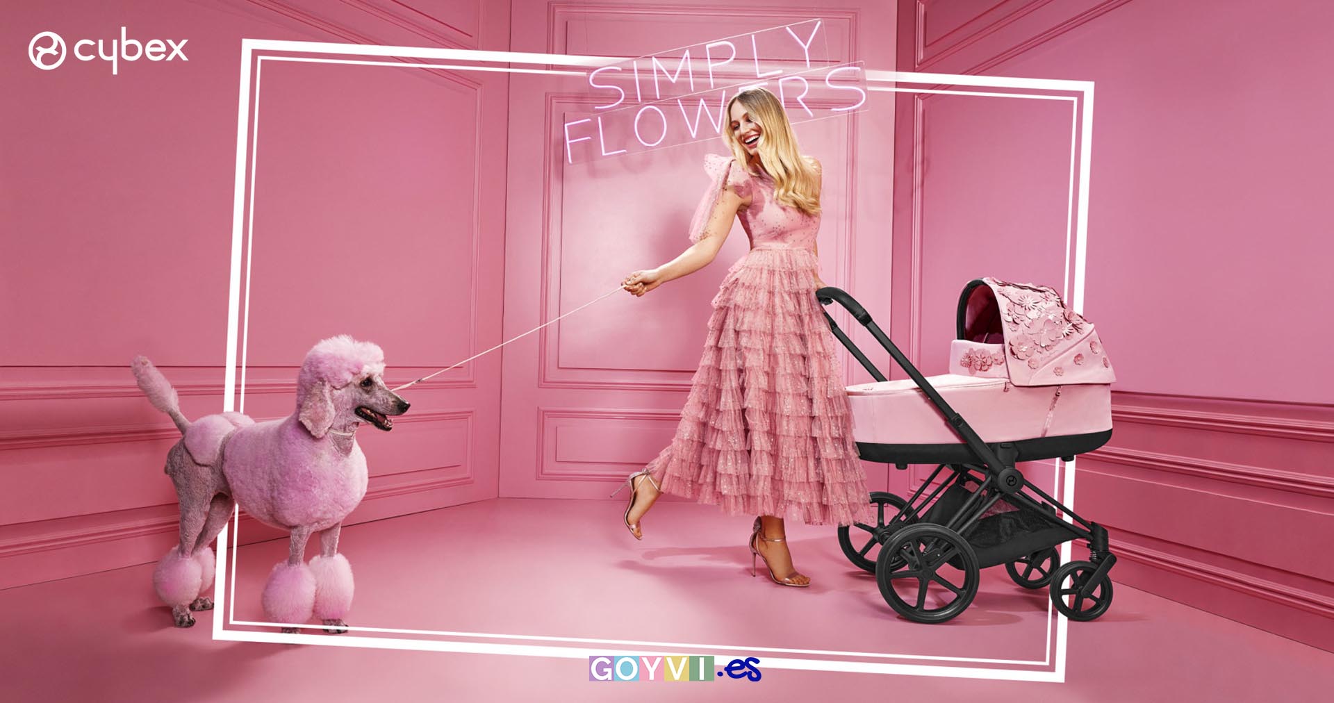 colección simply flowers de cybex. Una colección llena de flores en 3D.